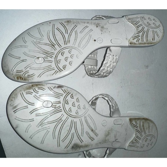 Jack Roger’s white jelly flip flops‎ size 9 - Picture 3 of 3